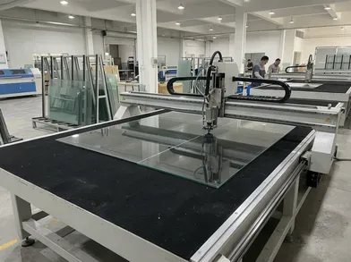Automated glass cutting equipment at Livewellcraft