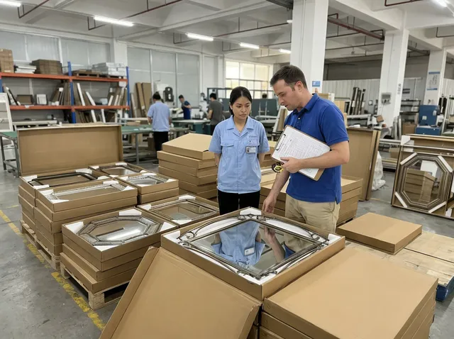 Pre-shipment inspection being conducted by nominated third-party inspector