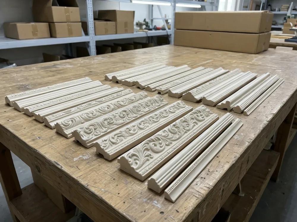 Selection of ornate resin frame profiles from Livewellcraft mold library