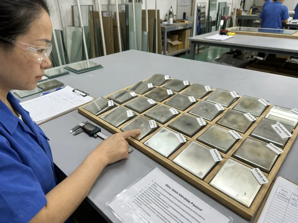 Reference samples for silver finish batch matching and quality control