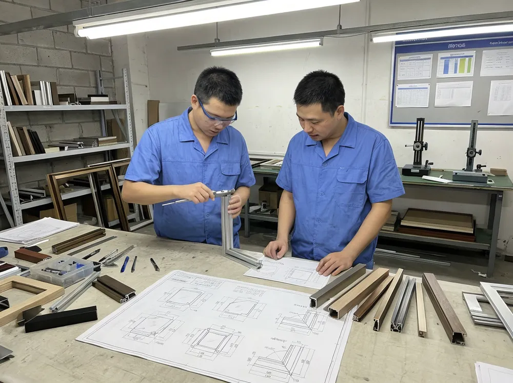 Custom frame profile development and engineering process at Livewellcraft factory