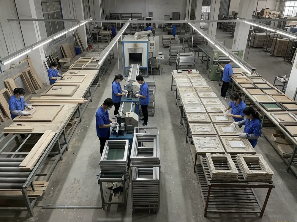 Material-specific frame production lines at Livewellcraft facility