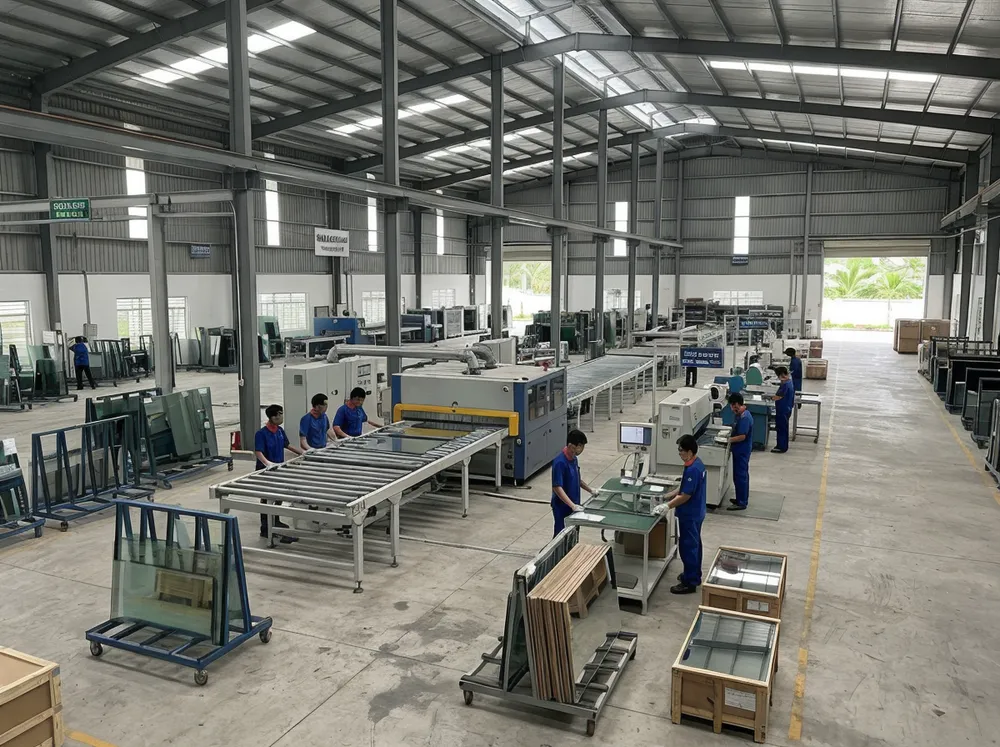 Livewellcraft 12,000 m² mirror manufacturing facility in Dong Nai, Vietnam