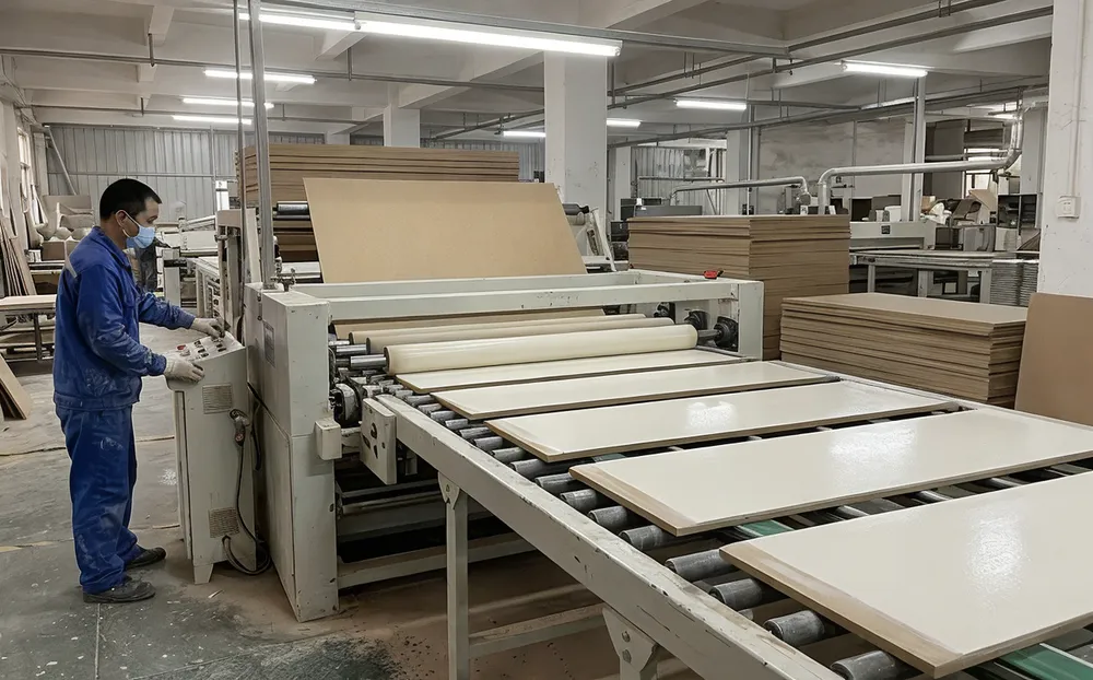 MDF panel primer coating before UV printing