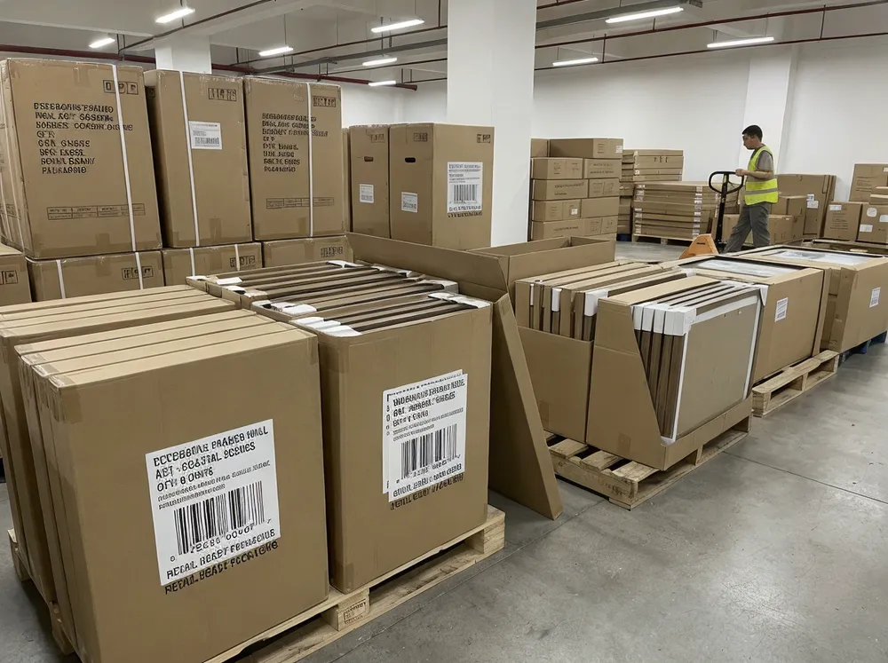 Brick-and-mortar retail wall art distribution