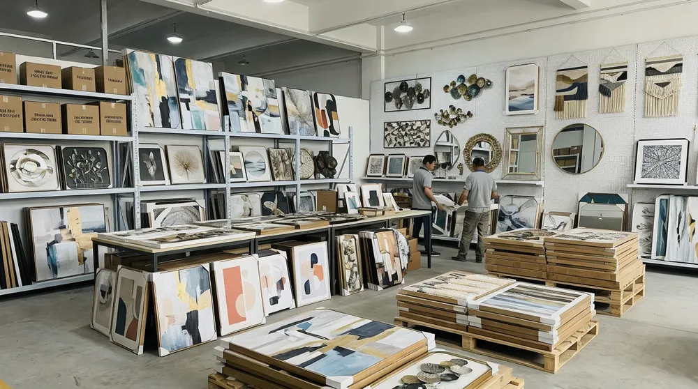 Wall art assortment for home décor distributors