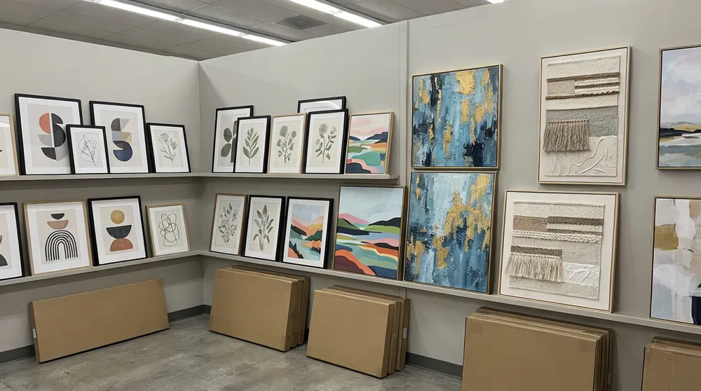 Wall art products for retail and e-commerce channels