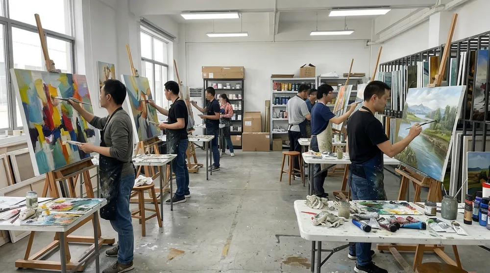 Livewellcraft painting studio team at work